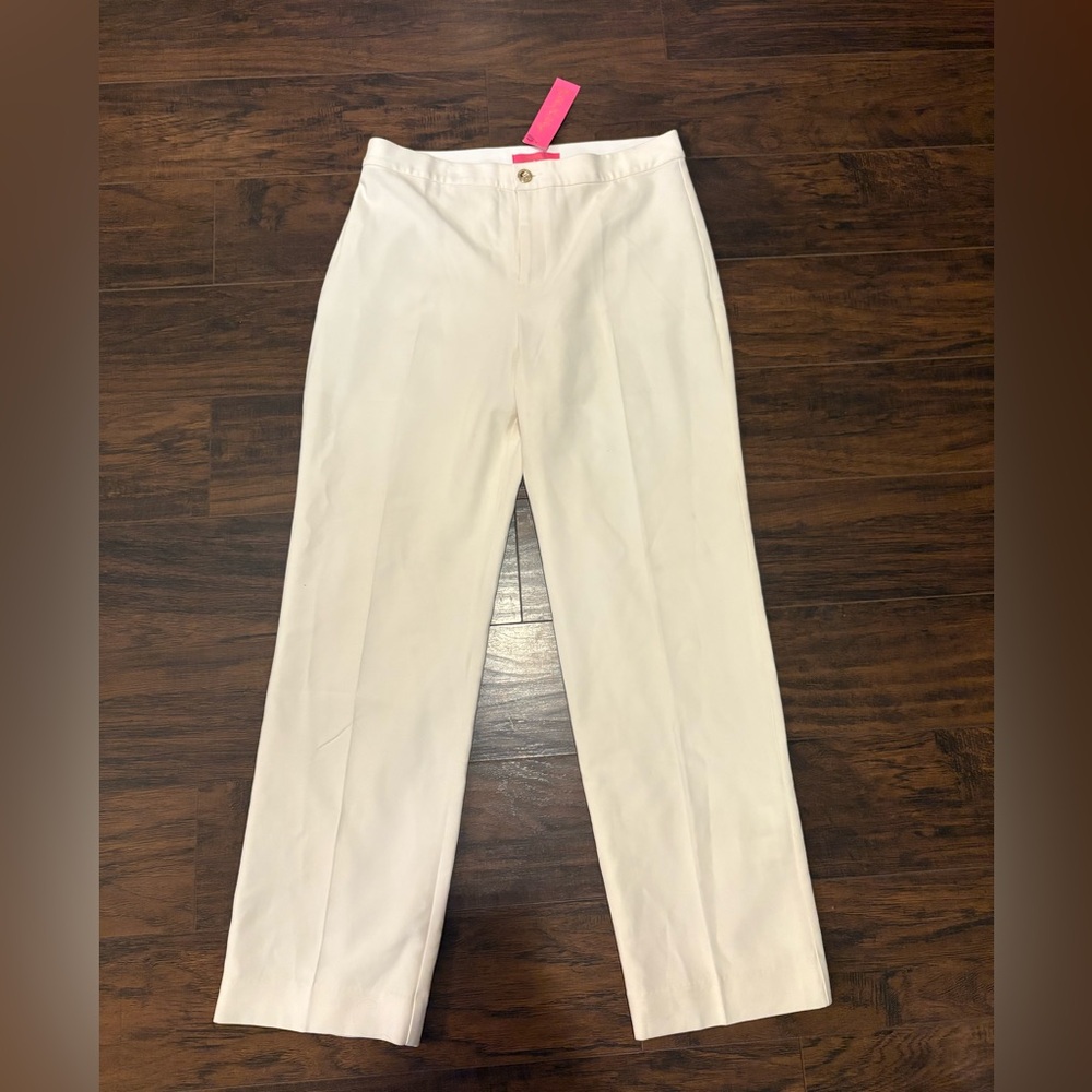 NEW LILLY PULITZER lyndie pant in coconut sz 12